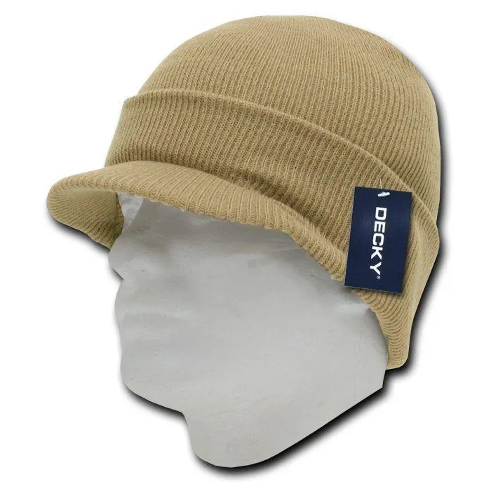 1 Dozen Decky Winter Beanies Gi Caps Hats Visor Ski Wholesale Bulk Lot