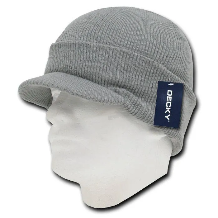 1 Dozen Decky Winter Beanies Gi Caps Hats Visor Ski Wholesale Bulk Lot