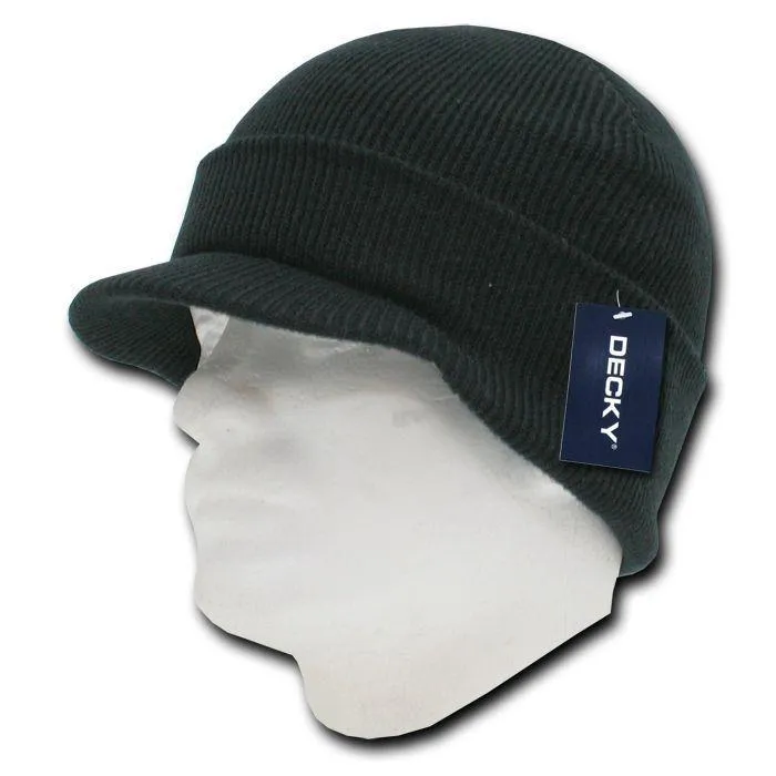 1 Dozen Decky Winter Beanies Gi Caps Hats Visor Ski Wholesale Bulk Lot