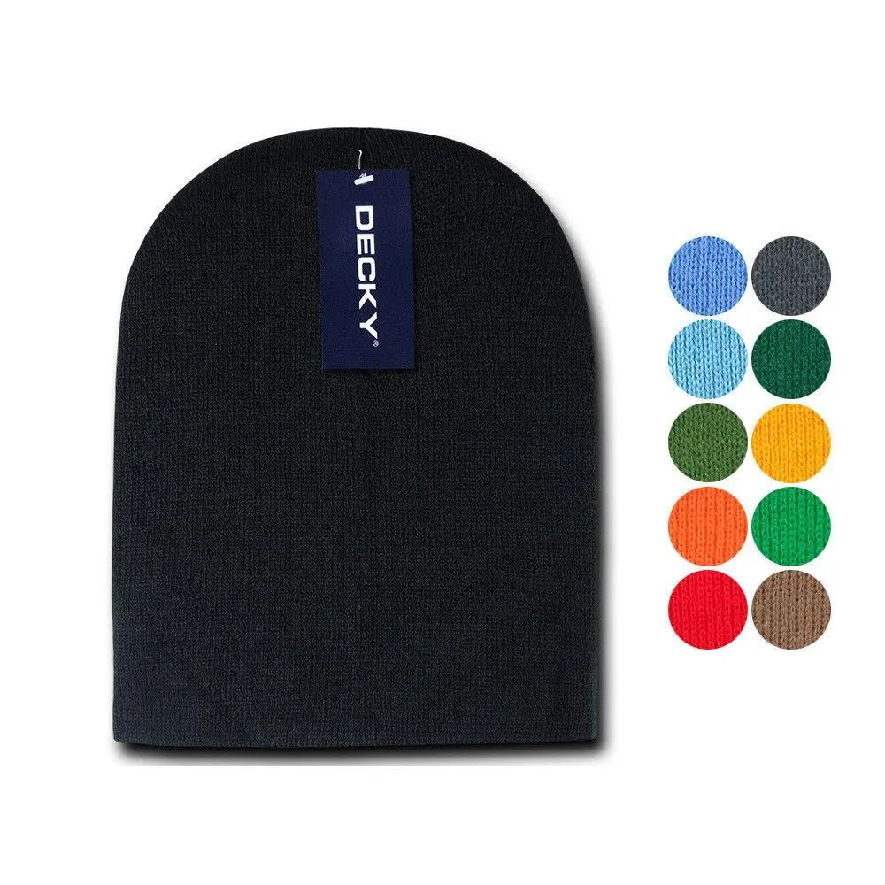 1 Dozen Made In USA America Decky Beanies Gi Short Watch Caps Hats Wholesale Lot