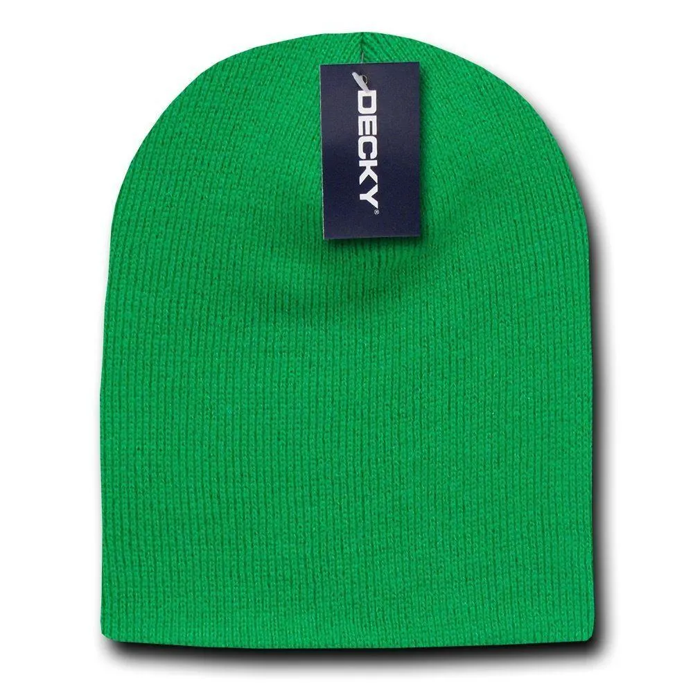 1 Dozen Made In USA America Decky Beanies Gi Short Watch Caps Hats Wholesale Lot