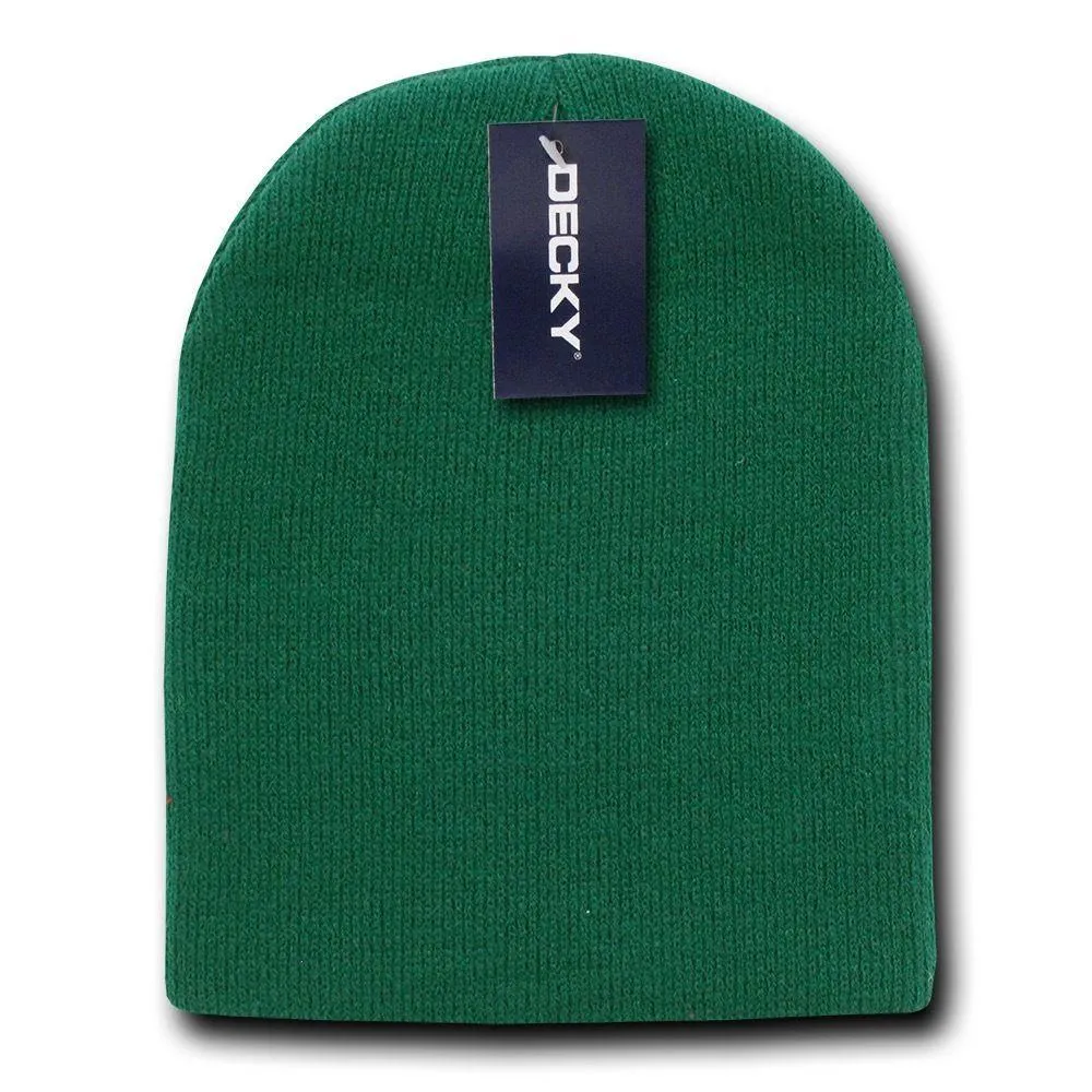 1 Dozen Made In USA America Decky Beanies Gi Short Watch Caps Hats Wholesale Lot