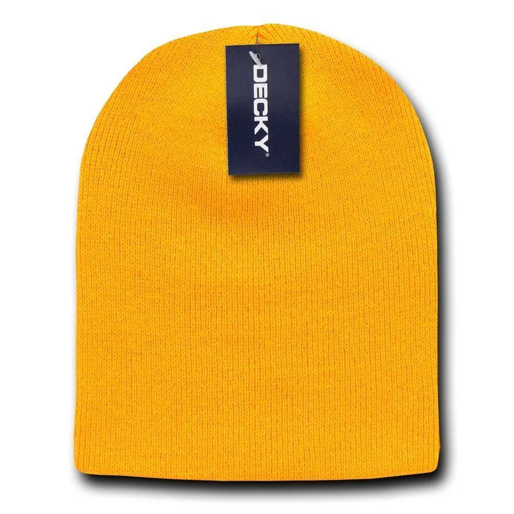1 Dozen Made In USA America Decky Beanies Gi Short Watch Caps Hats Wholesale Lot