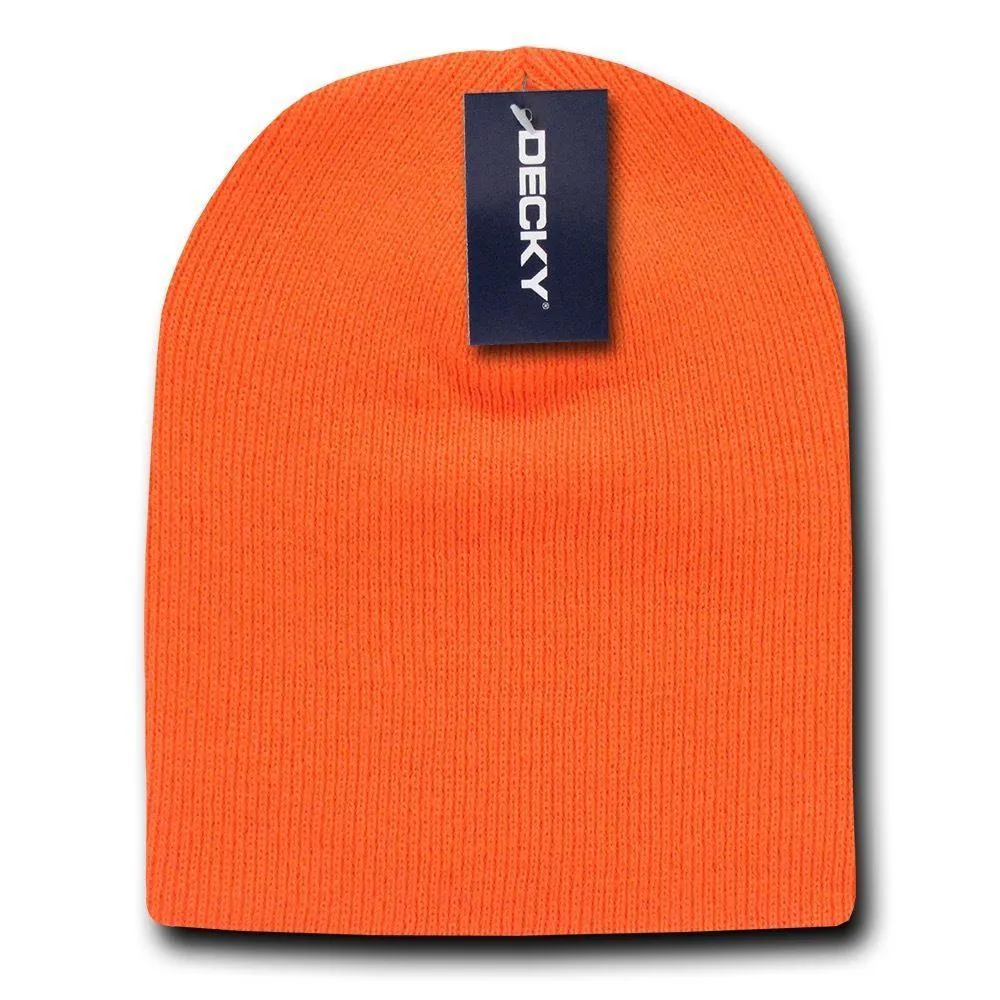 1 Dozen Made In USA America Decky Beanies Gi Short Watch Caps Hats Wholesale Lot