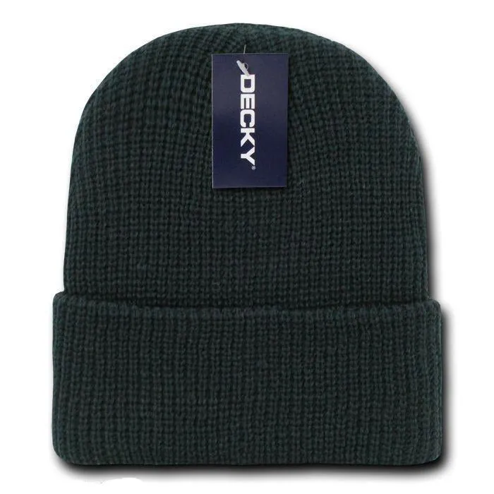 6 Pack Decky Beanies Watch Caps Hats Great Gift Set Warm Winter Wholesale Lot