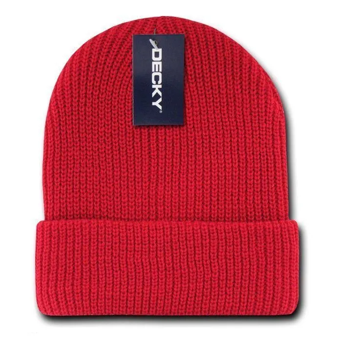 6 Pack Decky Beanies Watch Caps Hats Great Gift Set Warm Winter Wholesale Lot