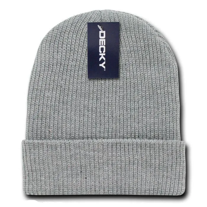 6 Pack Decky Beanies Watch Caps Hats Great Gift Set Warm Winter Wholesale Lot
