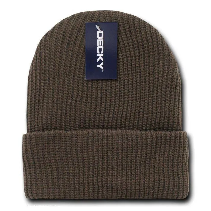 6 Pack Decky Beanies Watch Caps Hats Great Gift Set Warm Winter Wholesale Lot