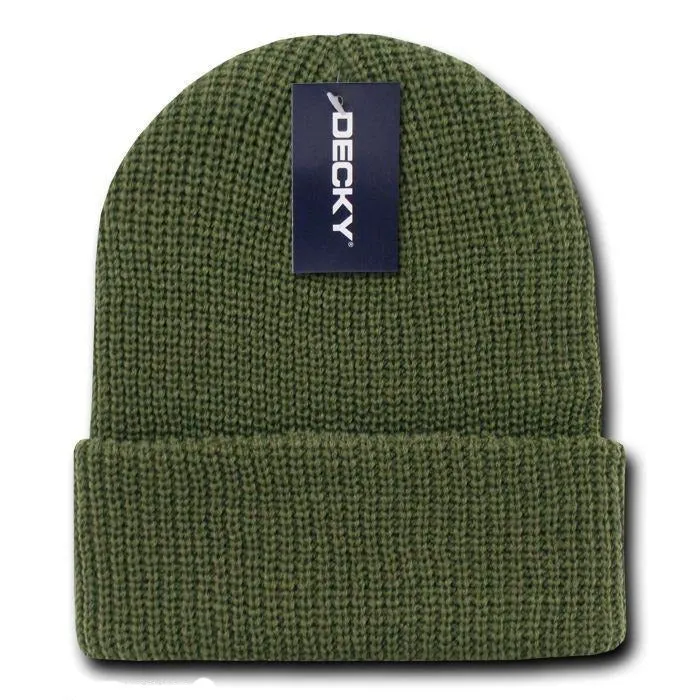 6 Pack Decky Beanies Watch Caps Hats Great Gift Set Warm Winter Wholesale Lot