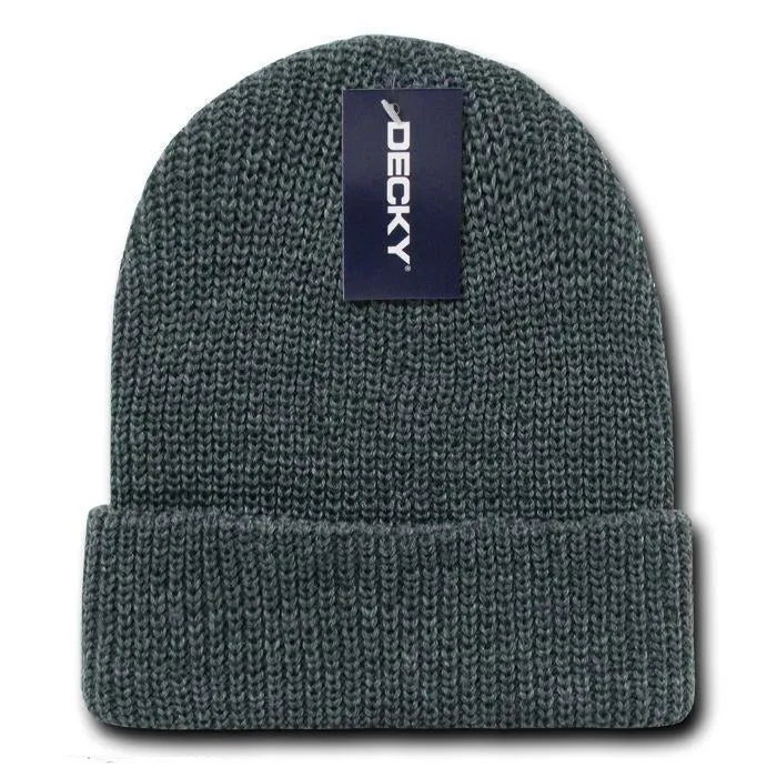 6 Pack Decky Beanies Watch Caps Hats Great Gift Set Warm Winter Wholesale Lot