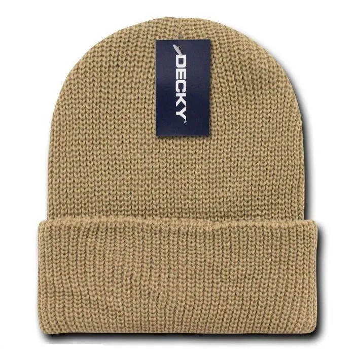 6 Pack Decky Beanies Watch Caps Hats Great Gift Set Warm Winter Wholesale Lot