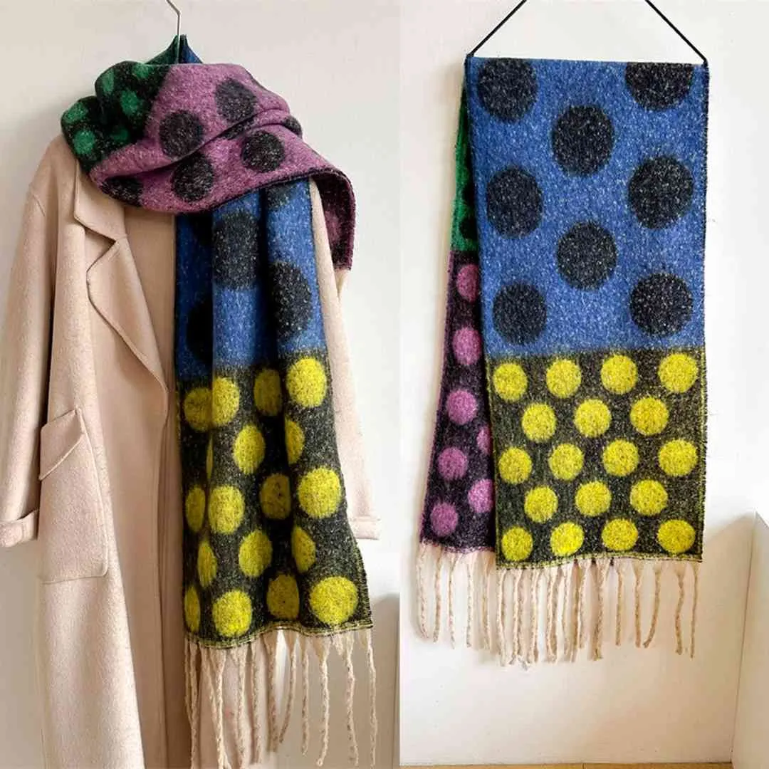 Accity | Retro Artistic Polka Dot Scarf
