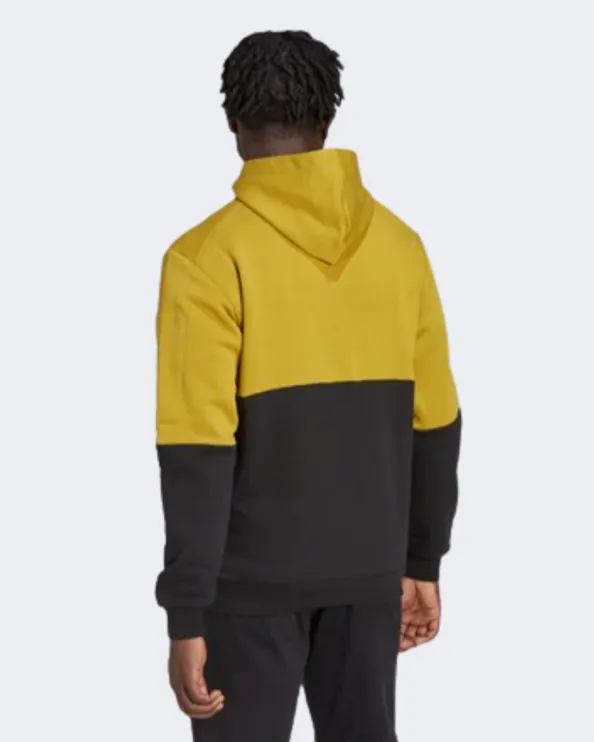 Adidas Essentials For Gameday Fleece Full-Zip Men Sportswear Hoody Yellow/Black Hl6907