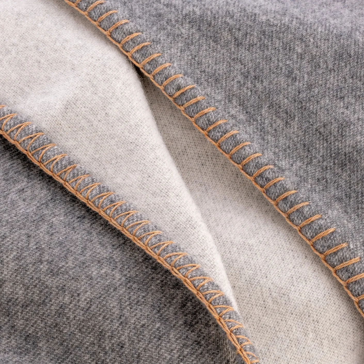 AHWI Two-Tone Wool Throw