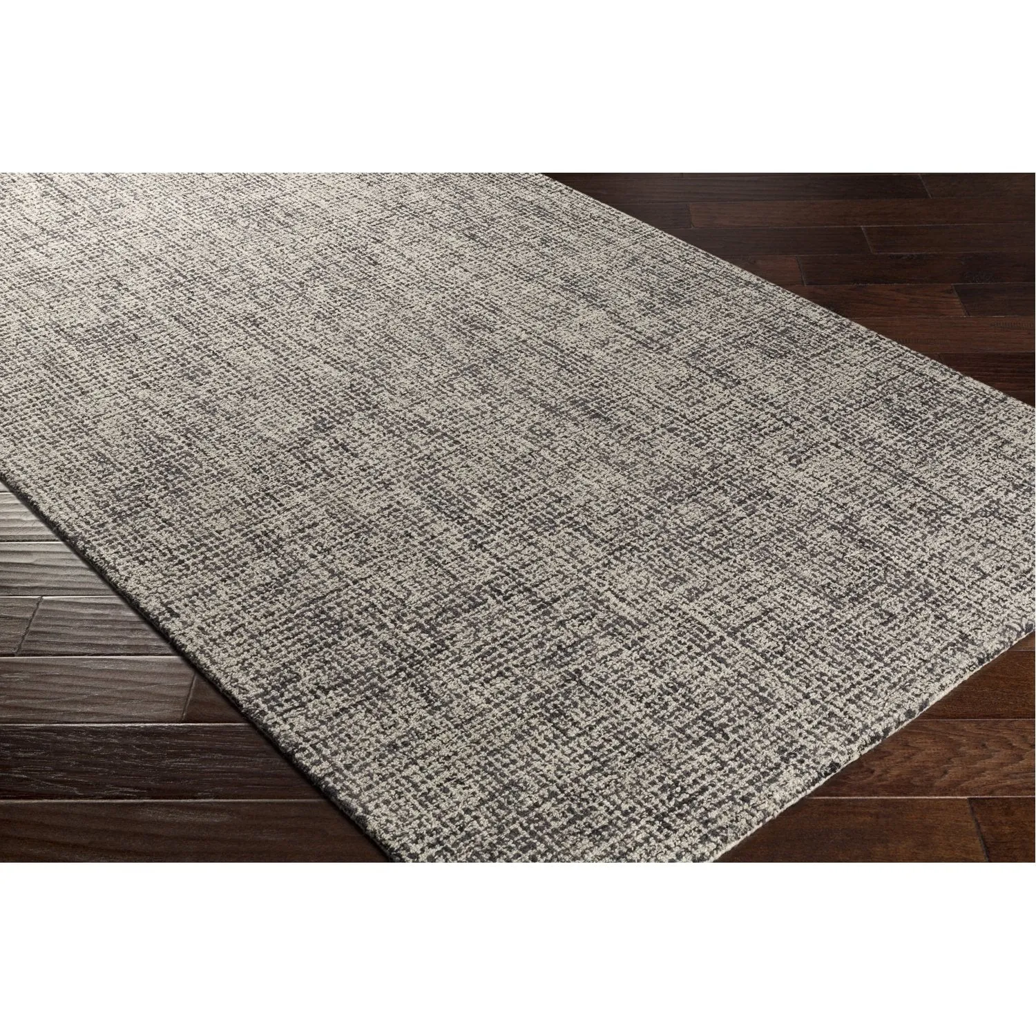 Aiden Hand Tufted Rug in Navy, Charcoal