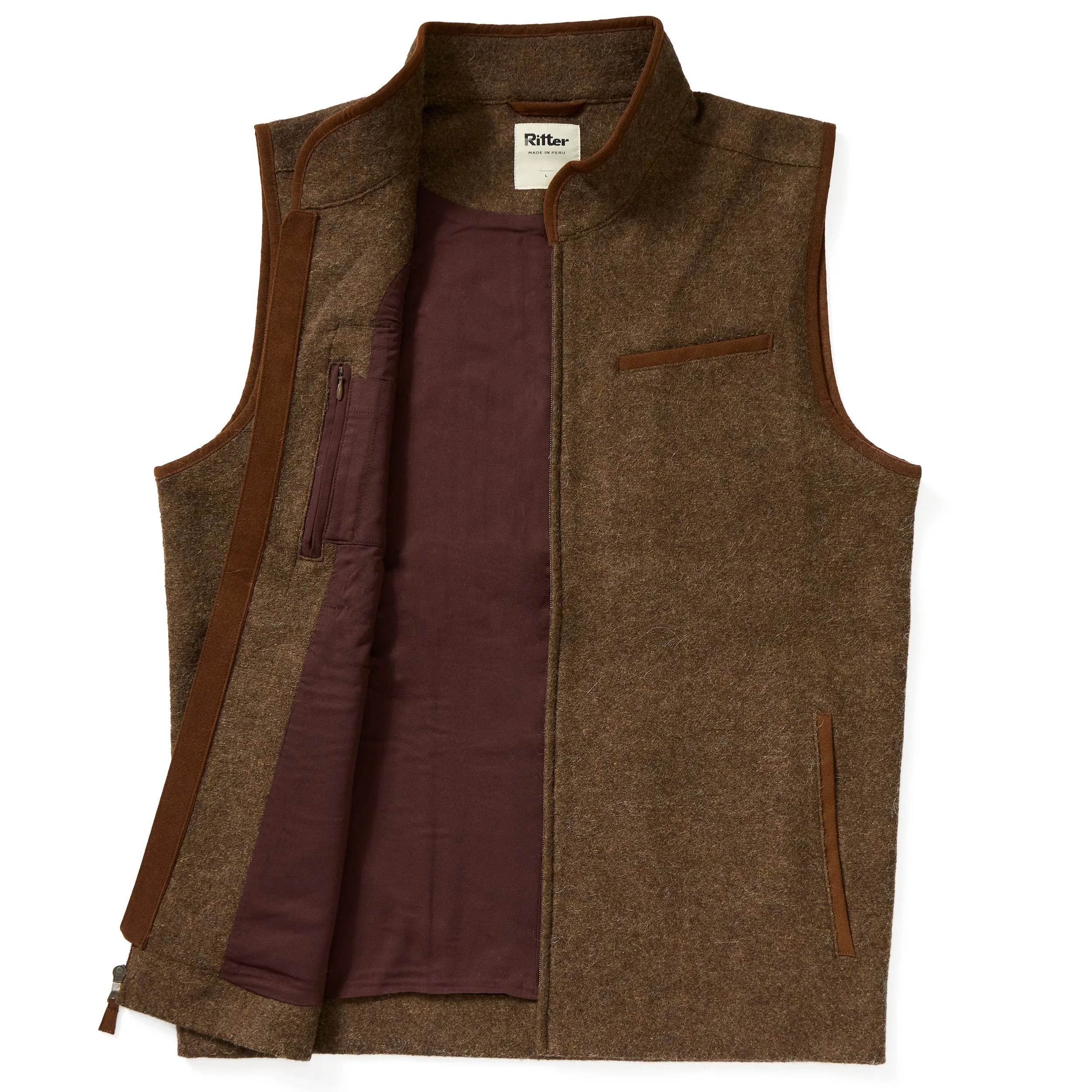 Alpaca Vest - Cocoa