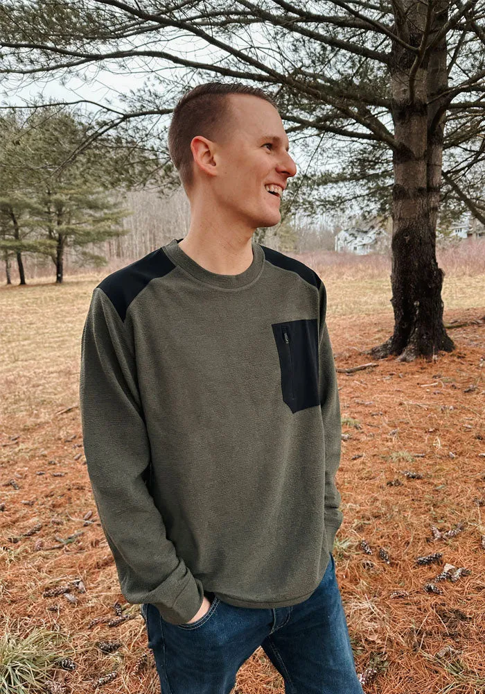 Andes Crewneck Top - Olive