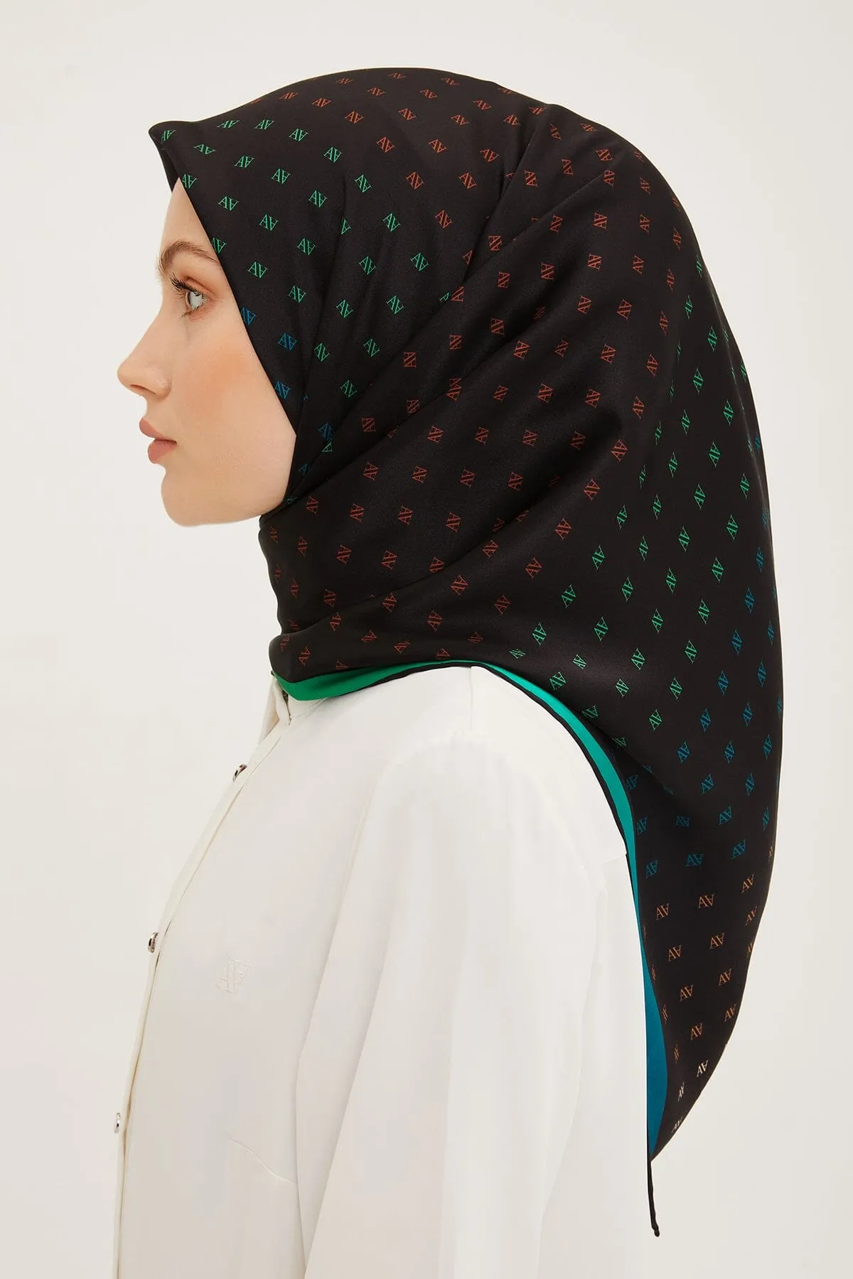 Armine Neon Women Silk Scarf #4