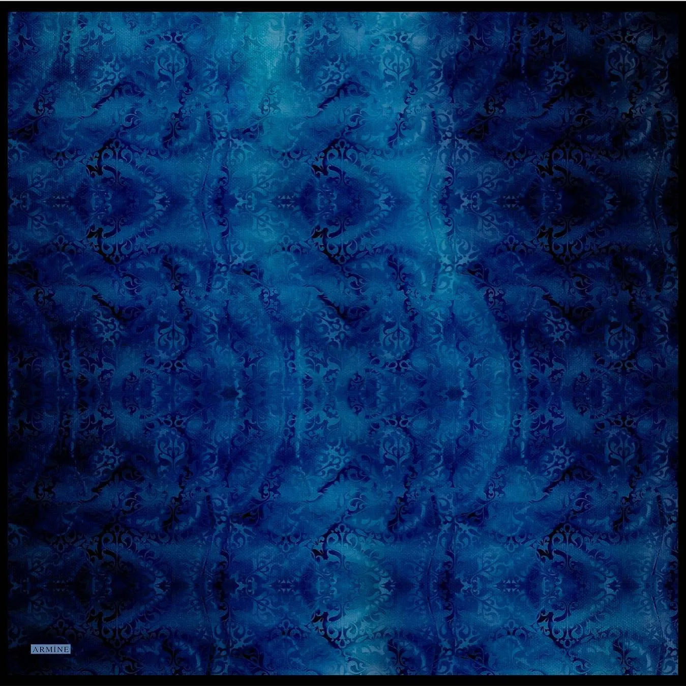 Armine Sapphire Luxe Silk Scarf No. 1