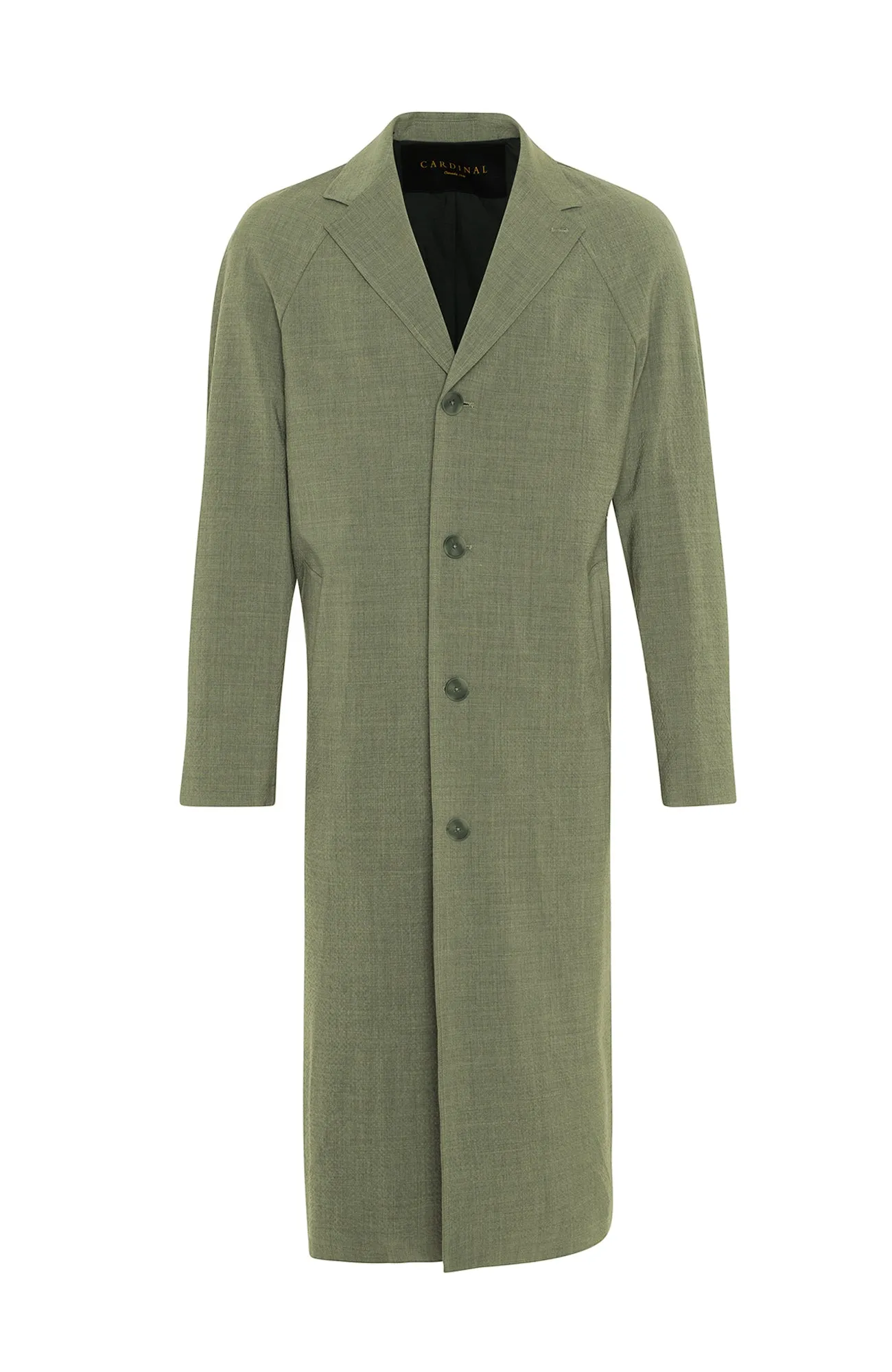 AXEL KHAKI BELTED TOPCOAT