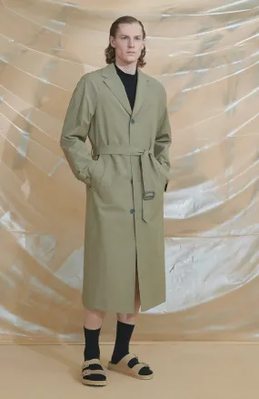 AXEL KHAKI BELTED TOPCOAT