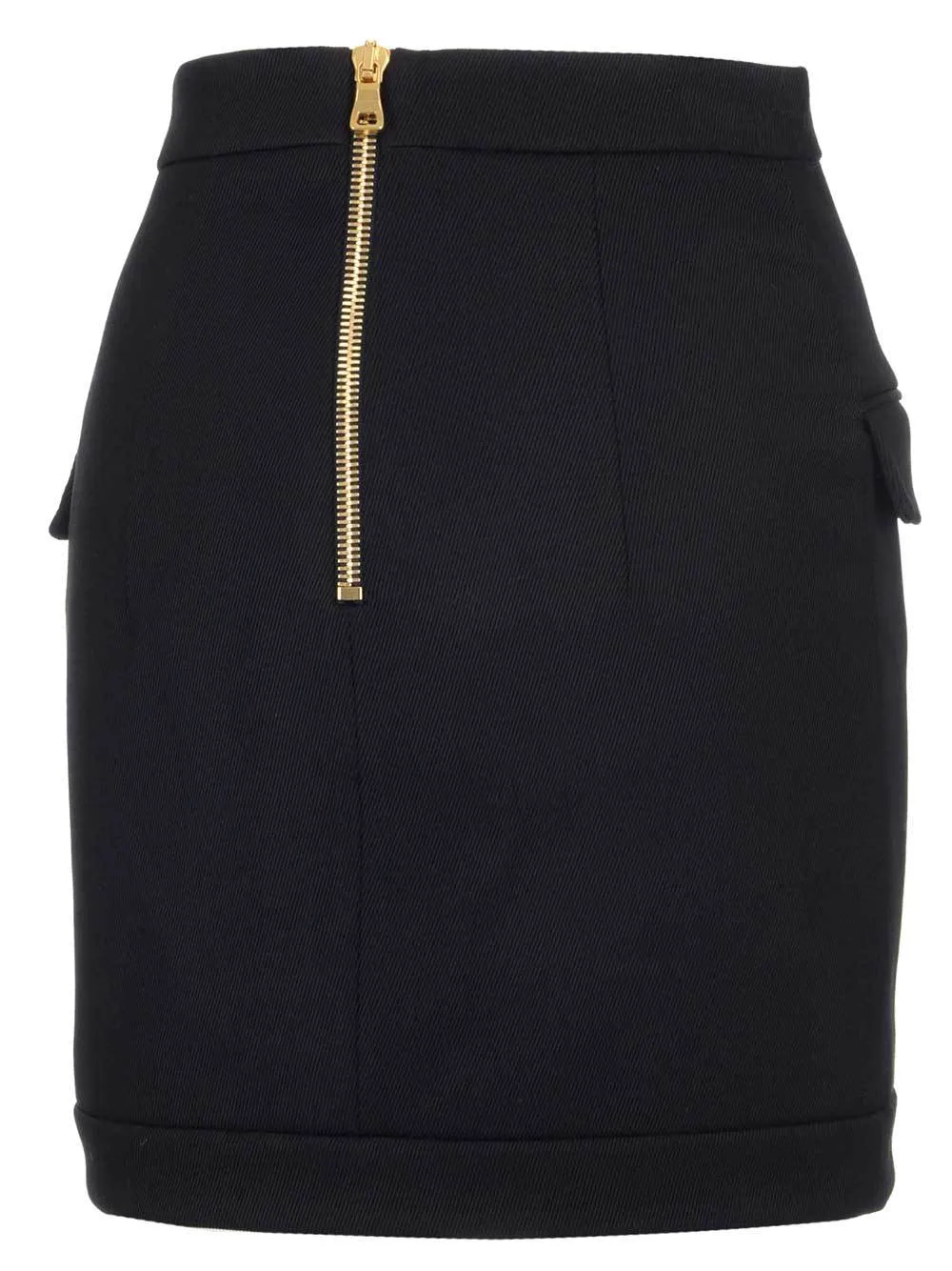 Balmain Button Embellished Pencil Skirt
