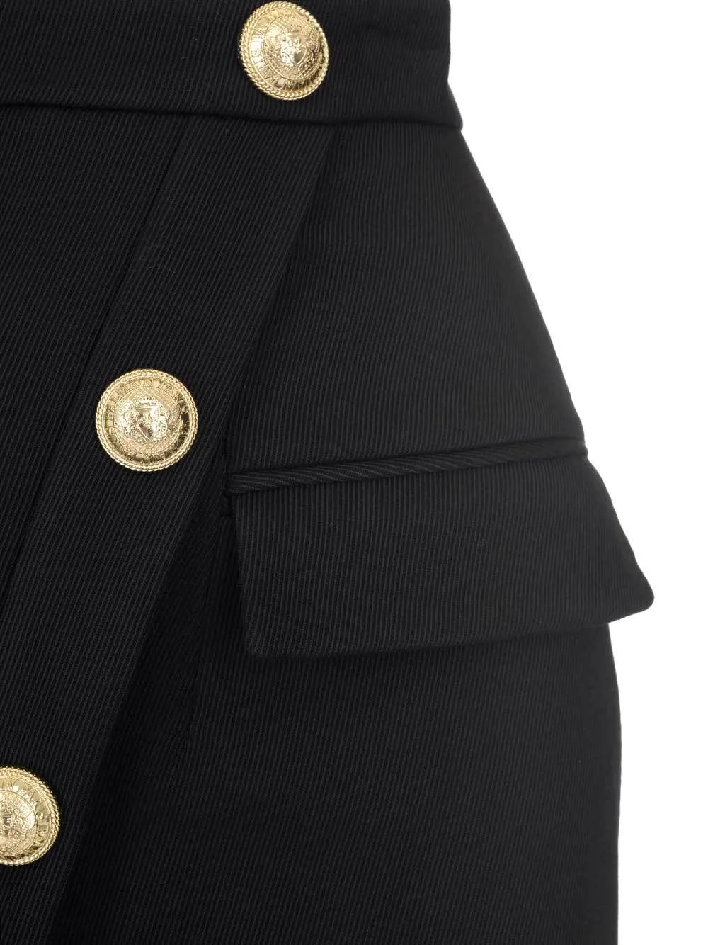 Balmain Button Embellished Pencil Skirt