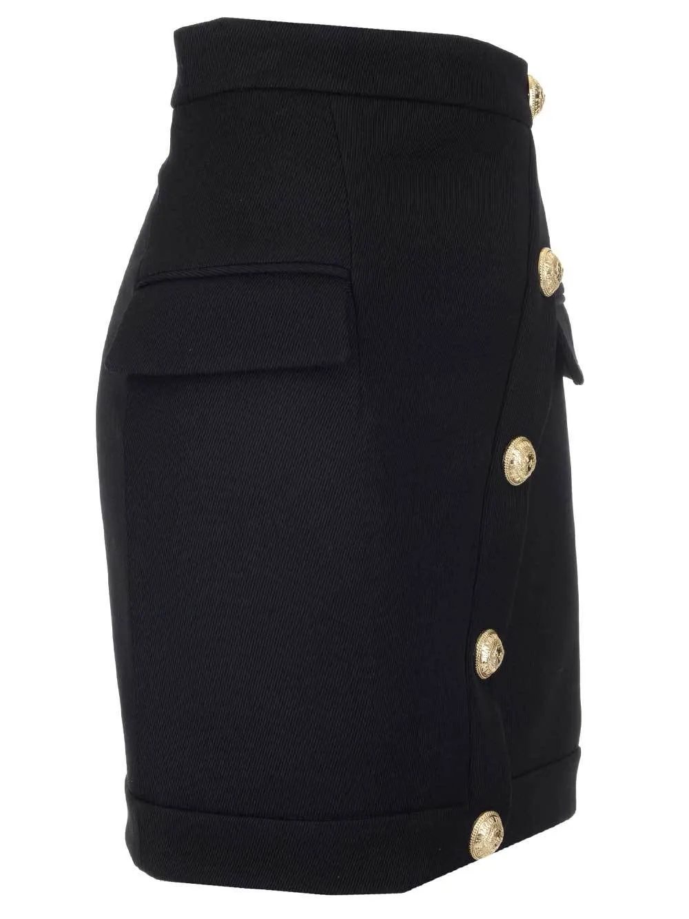 Balmain Button Embellished Pencil Skirt