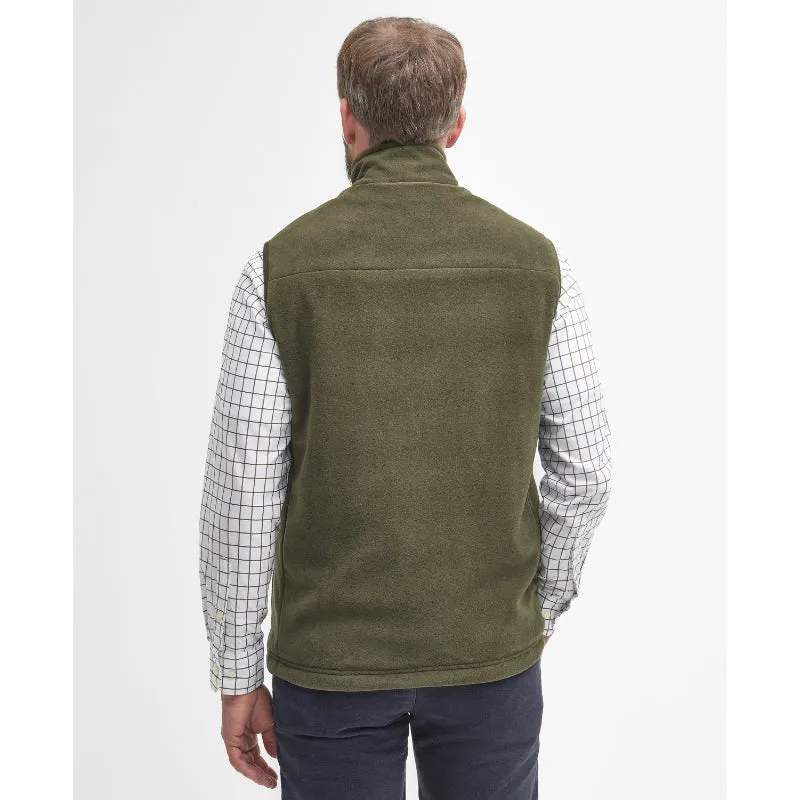 Barbour Dunmoor Waterproof Mens Fleece Gilet - Olive