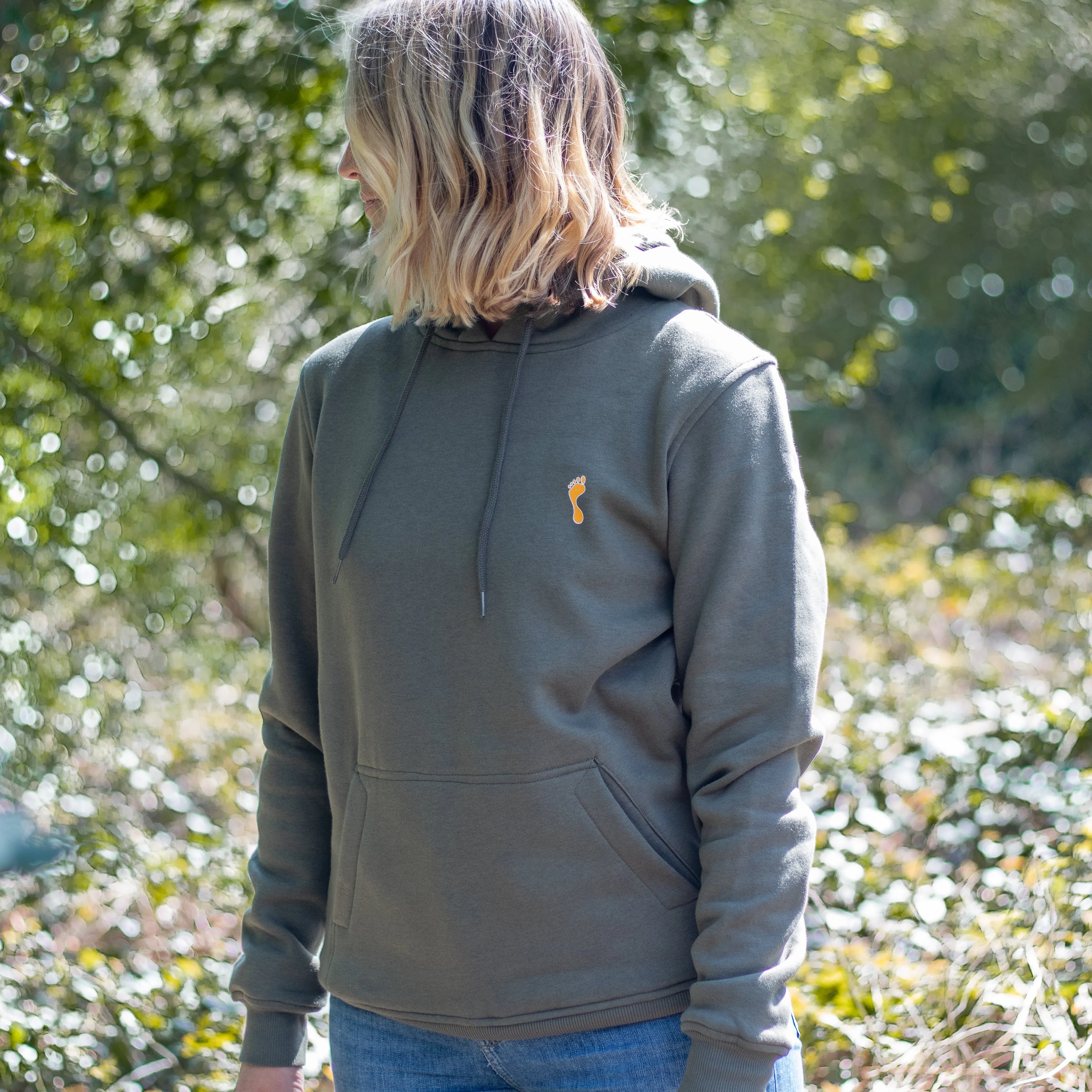 Barefoot Junkie Diamond Love Hoodie Olive (Unisex Fit)