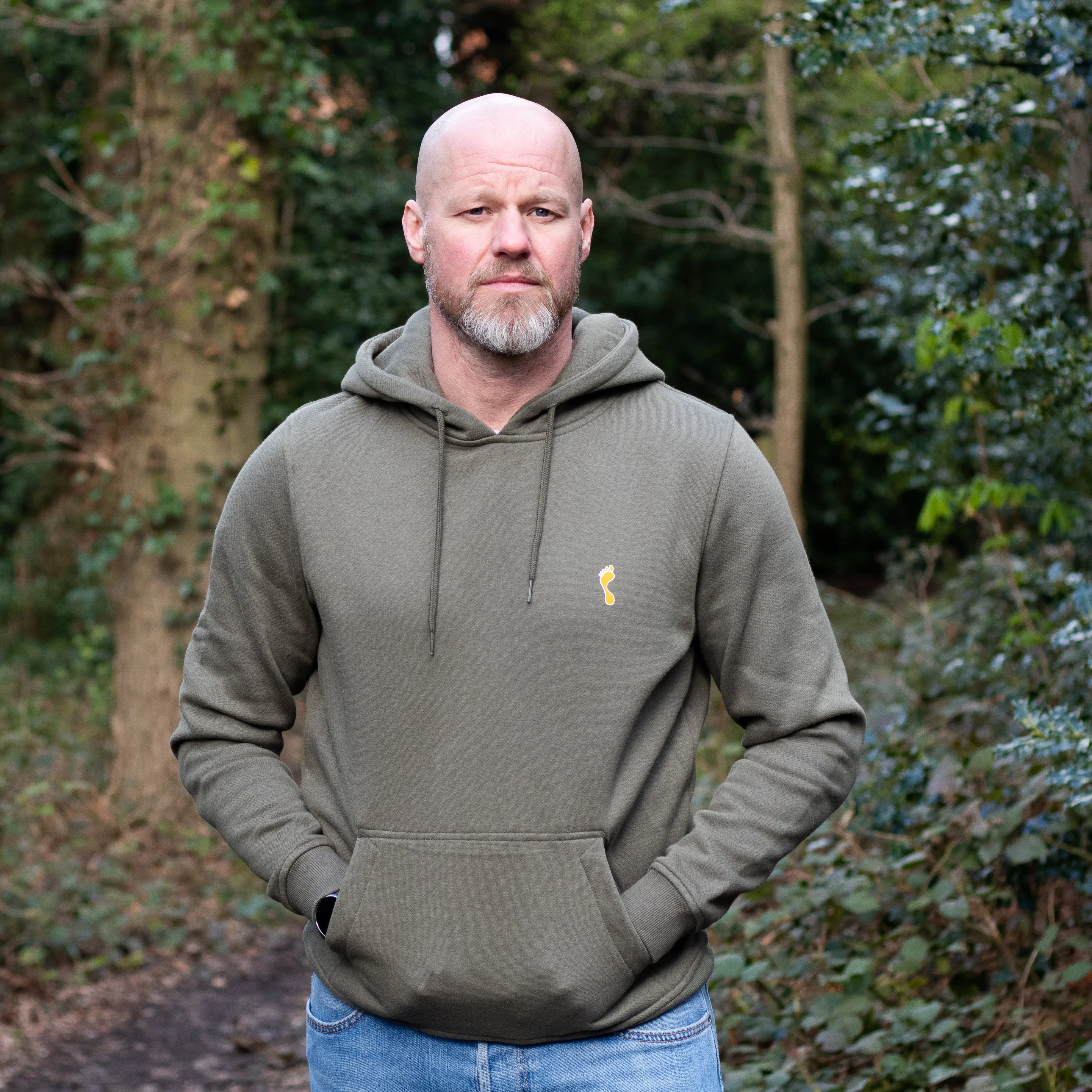 Barefoot Junkie Diamond Love Hoodie Olive (Unisex Fit)