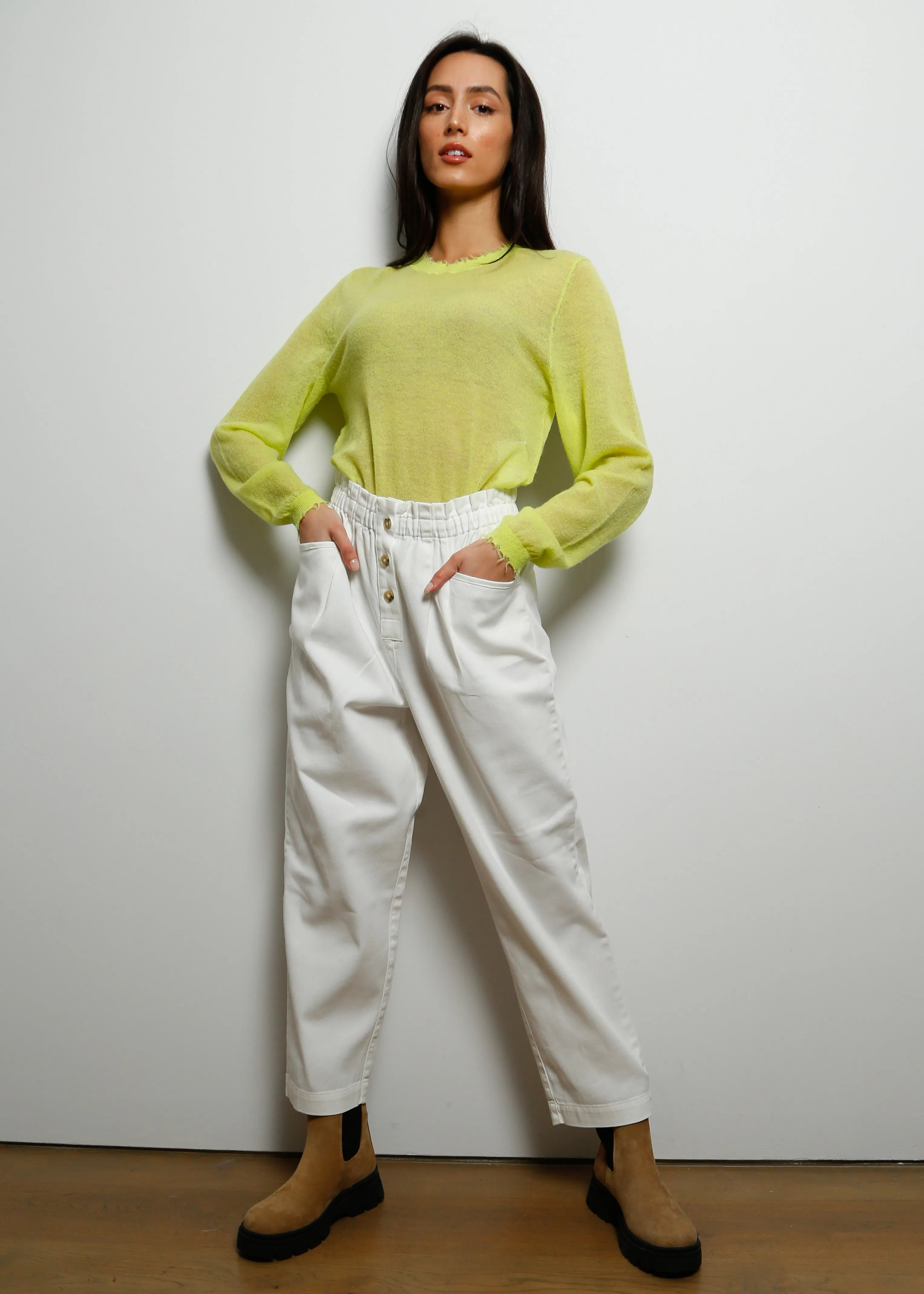 BR Rybbe Knit in Fluorine