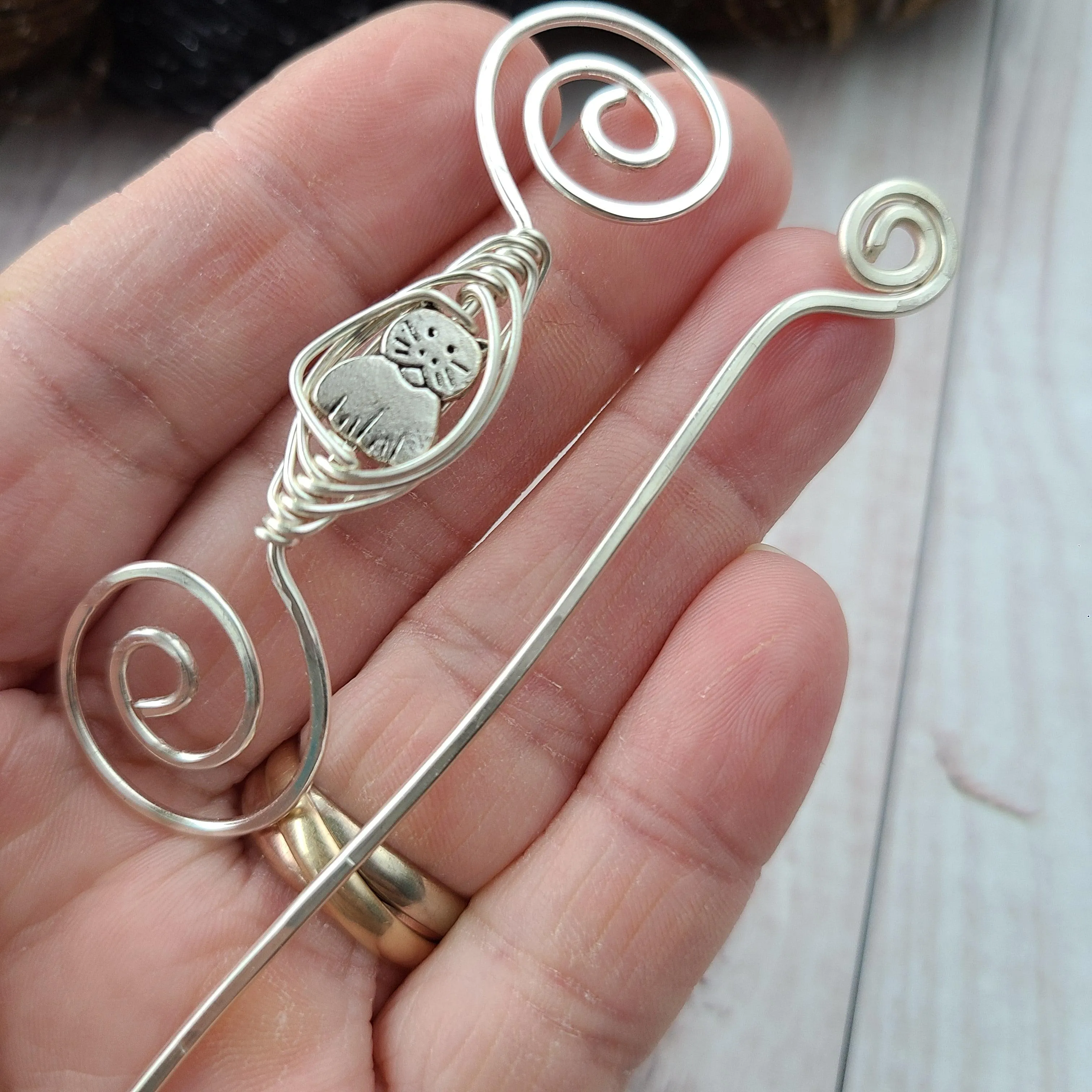Cat Mini Shawl Pin