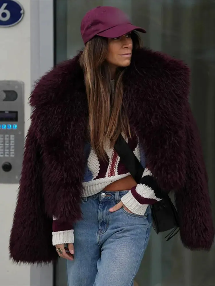 Chic Furry Faux Coat