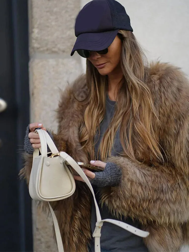 Chic Furry Faux Coat