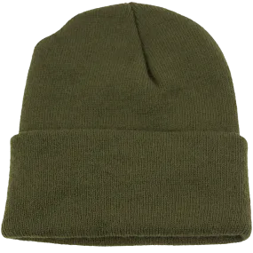 Cuff Beanie Olive Green
