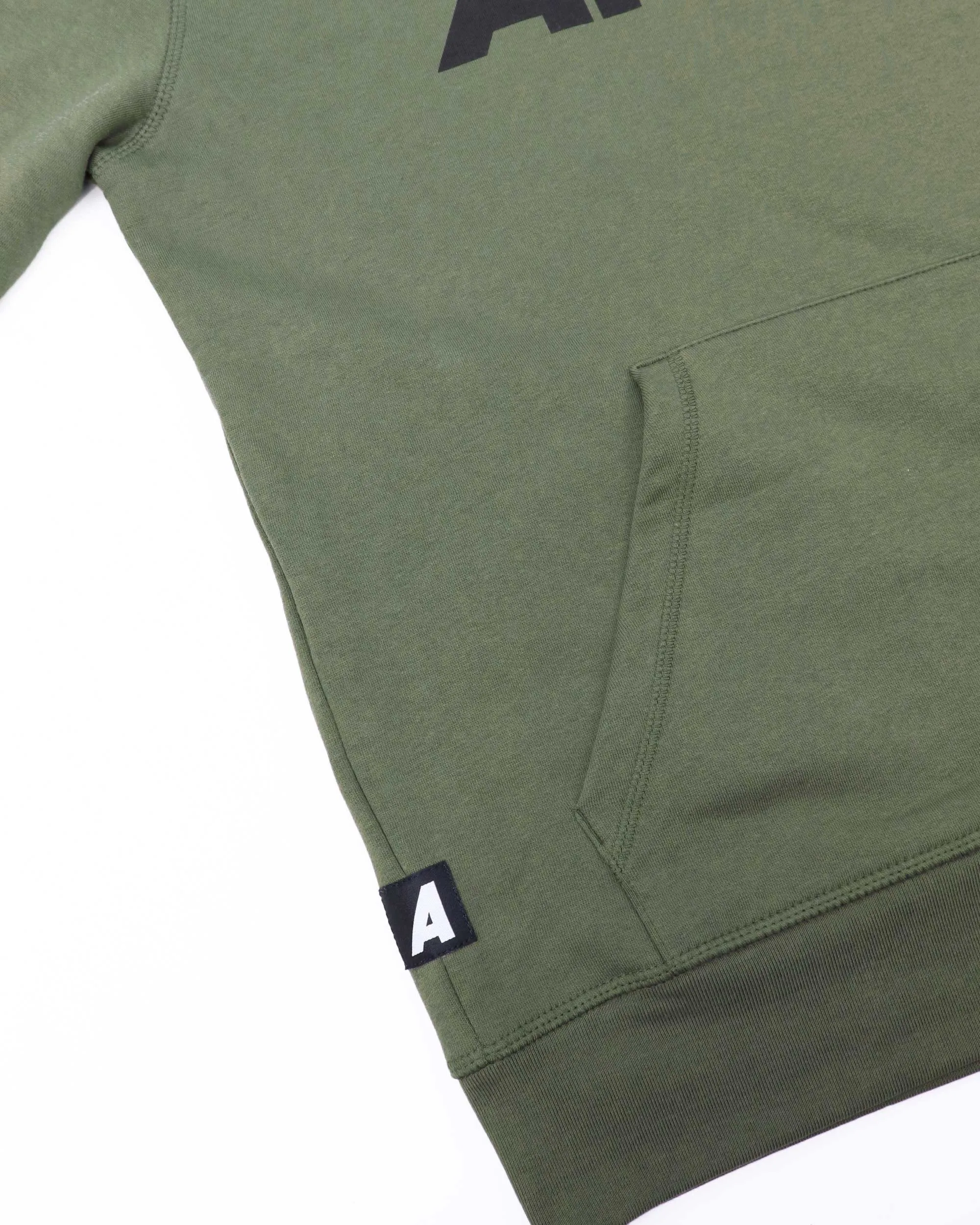 D010 - Original Logo Hoodie - Olive Green