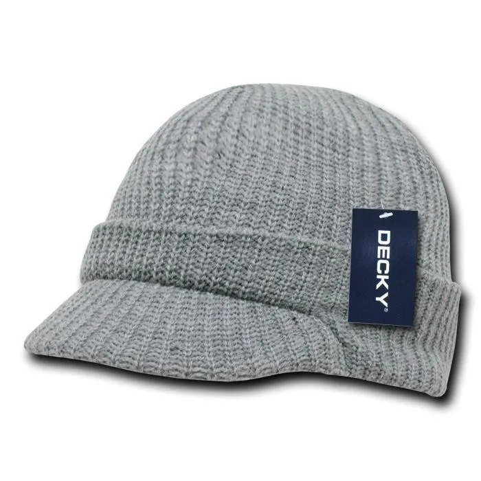 Decky Crocheted Beanies Gi Caps Hats Visor Ski Thick Warm Winter Unisex