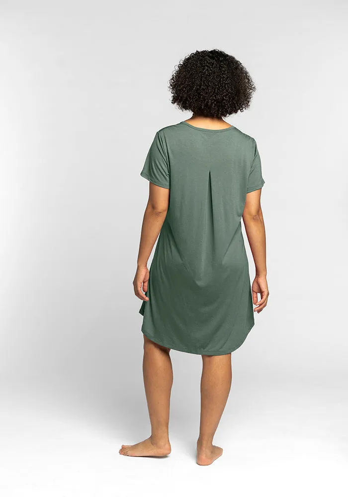 Desi Nightgown - Duck Green