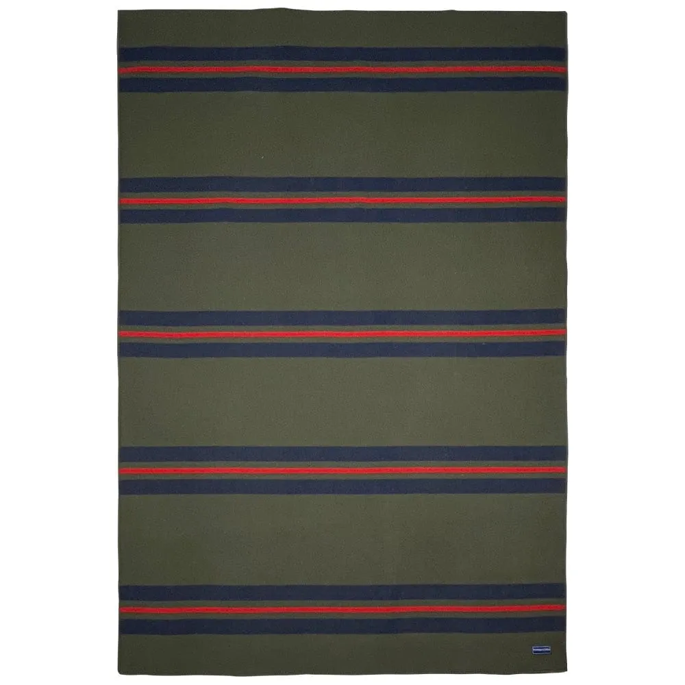 Factory Second Olive Cabin Wool Throw