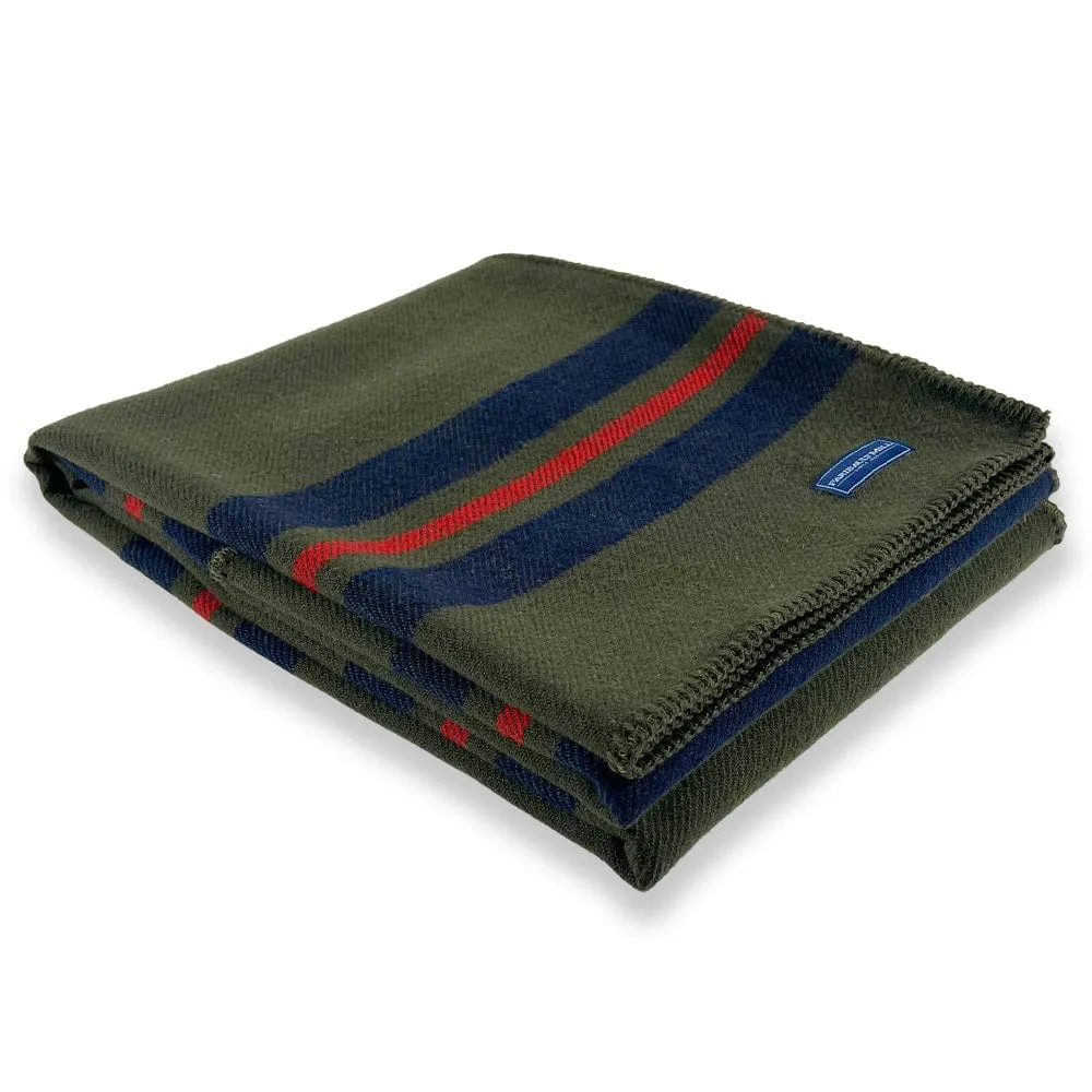 Factory Second Olive Cabin Wool Throw