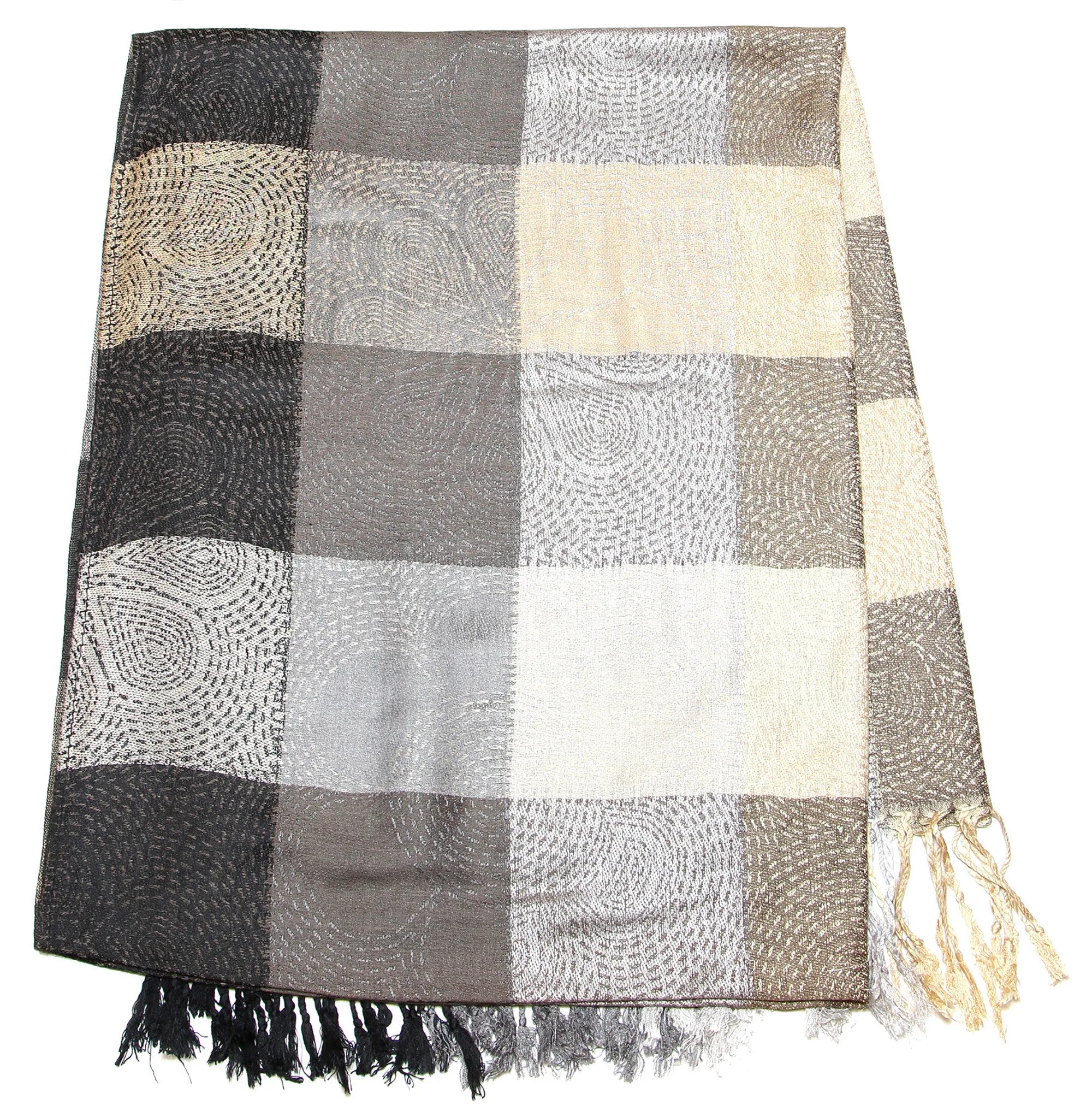 Fair Trade Hand Made Nepal Pashmina Scarf Shawl Black