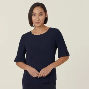 Fluted Sleeve Top