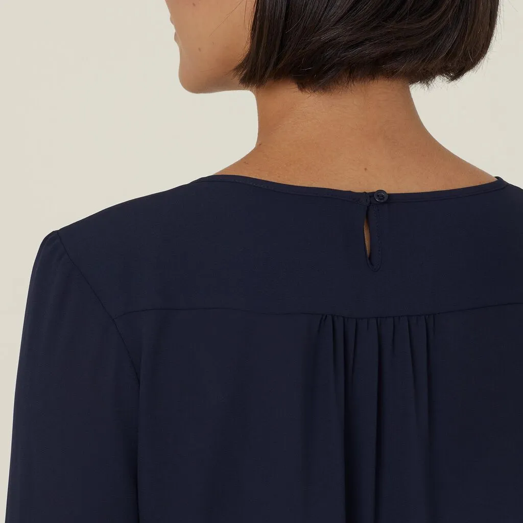 Fluted Sleeve Top