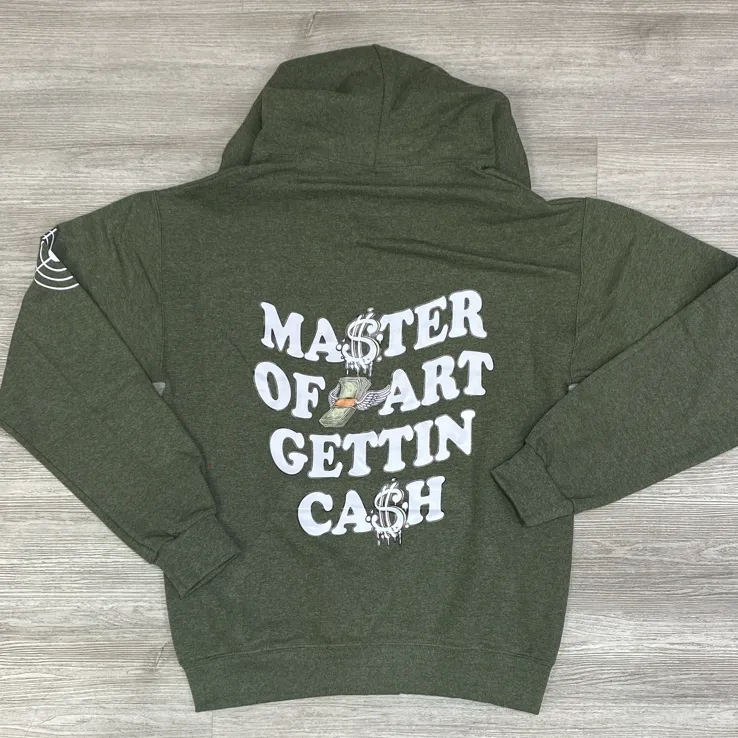 Game Changer- rent free hoodie (olive)