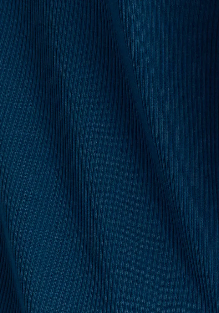 Hadley Ribbed Crew - Real Teal