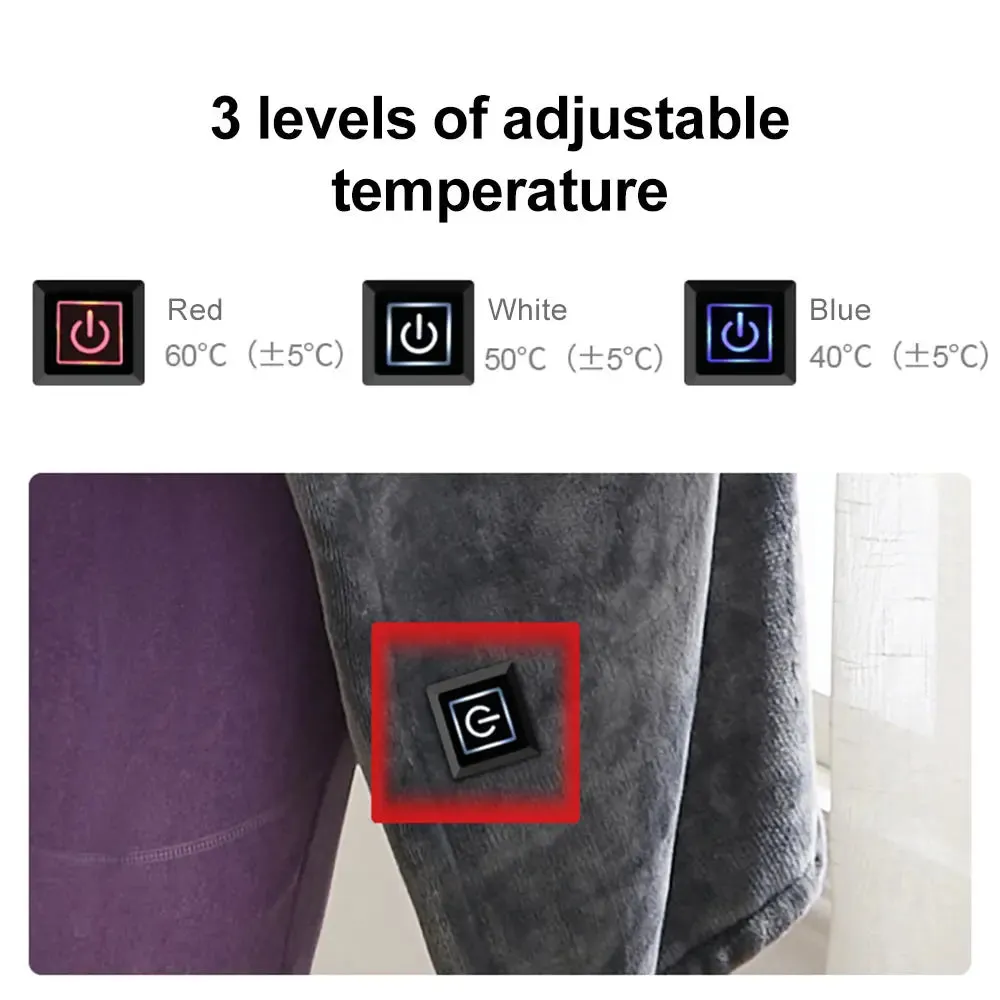 Heat Controller Coral Flannel Warm Shawl Winter Blanket