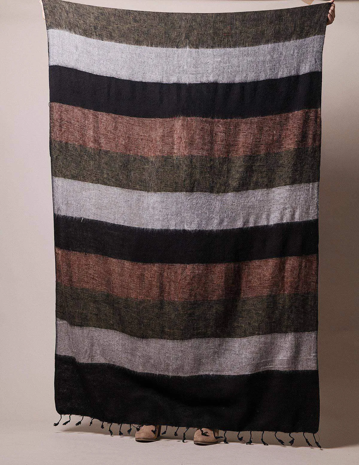 Himalayan Yak Wool Large Wrap - Alpine