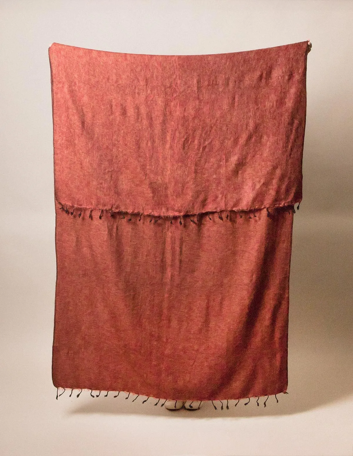Himalayan Yak Wool Large Wrap - Rust