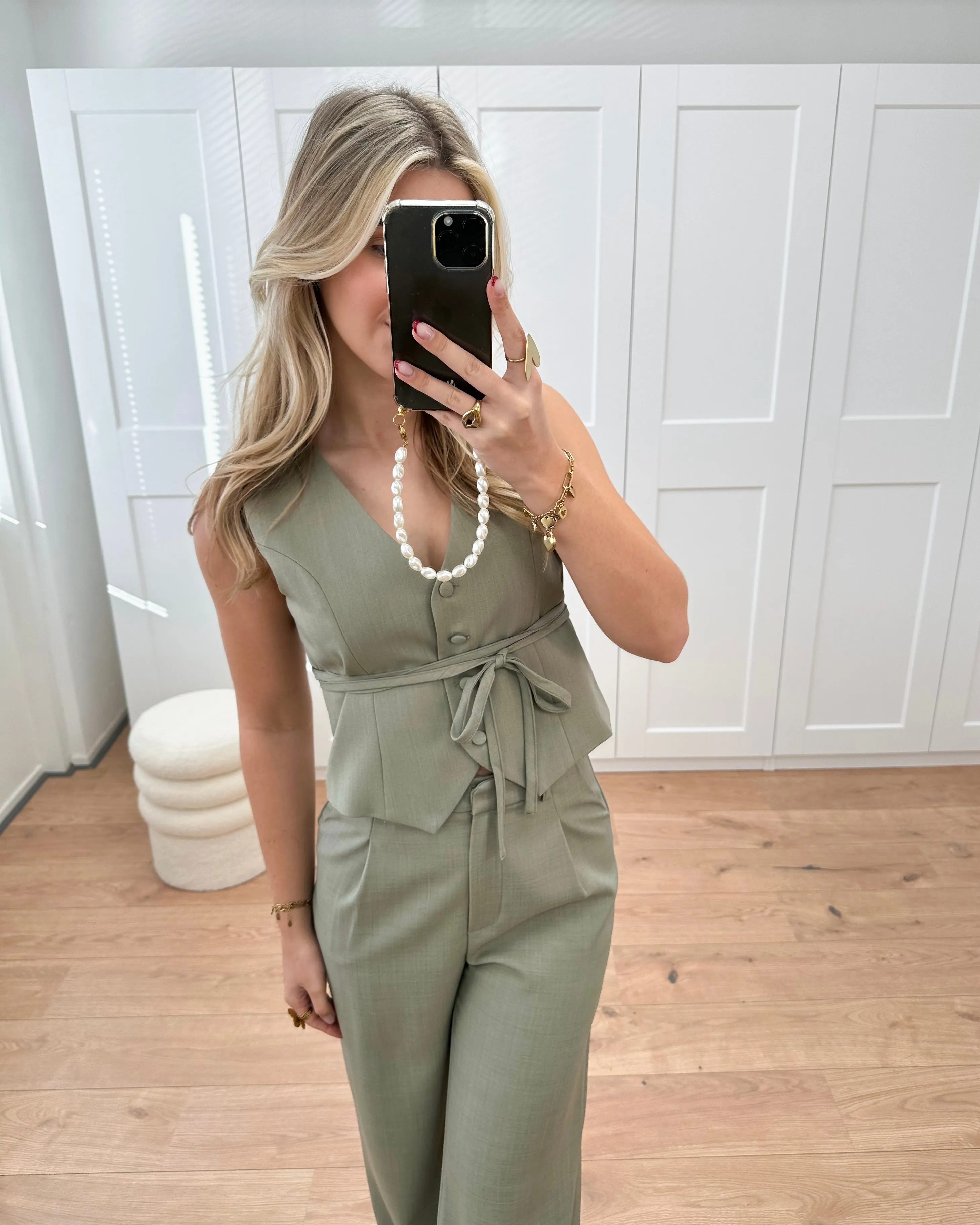 Ivy Gilet Olive Green